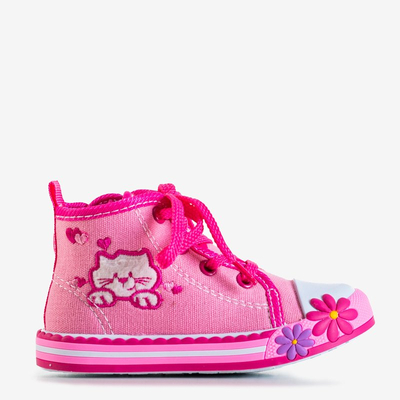 Rózsaszín gyermekcipő Winks díszítéssel - cipő