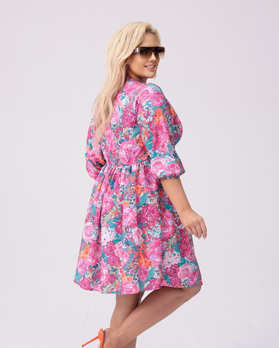 Royalfashion Női térdig érő ruha nyomtatással PLUS SIZE