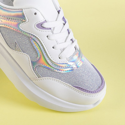 Fehér és lila női sportcipő a Comie-tól - cipő
