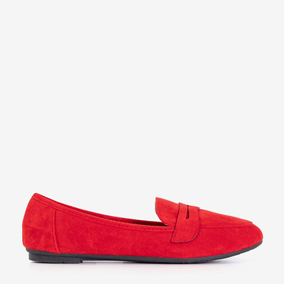 Selbisa piros női mokaszin - cipő