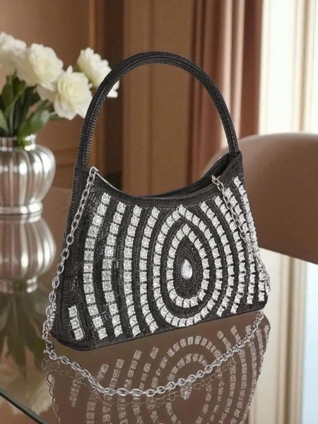 Royalfashion Női borítéktáska cirkóniákkal Sova Glint