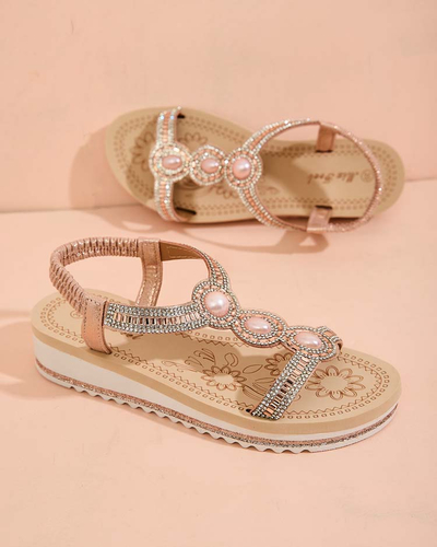 Royalfashion Női Obrisas cirkónia szandál