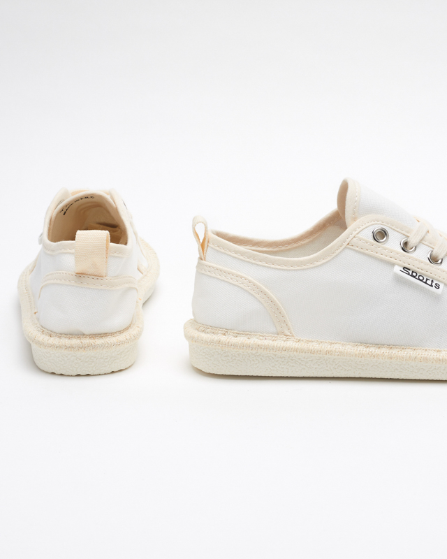 OUTLET Női fehér Mokida szőtt tornacipő - Lábbeli