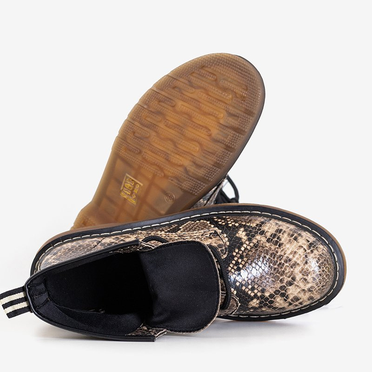 Barna női Ornella állat dombornyomott táskák - cipők