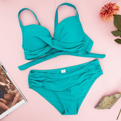 Női türkiz kétrészes fürdőruha - Fehérnemű