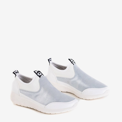 Jadena fehér és ezüst női sportcipő - Lábbeli