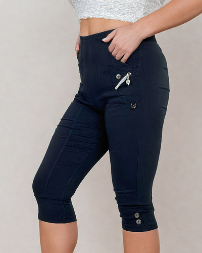 Royalfashion Női szövetnadrág 7/8 PLUS SIZE