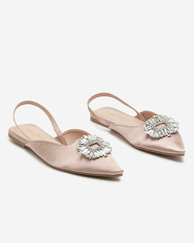 OUTLET Papucs a'la balerina világos rózsaszín Etalli színben. Cipők
