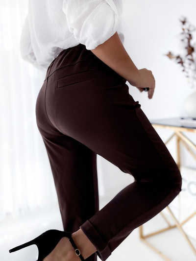 Royalfashion Sötétbarna női treggings