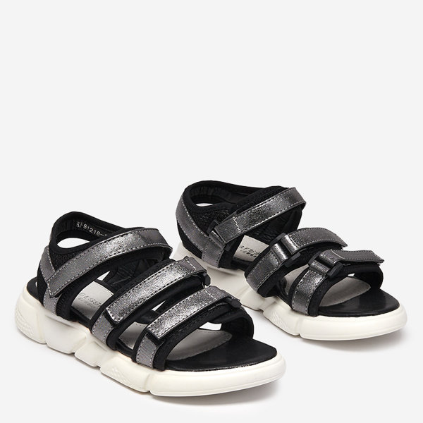 Tépőzáras lányszandál grafitból Mumin - Lábbeli