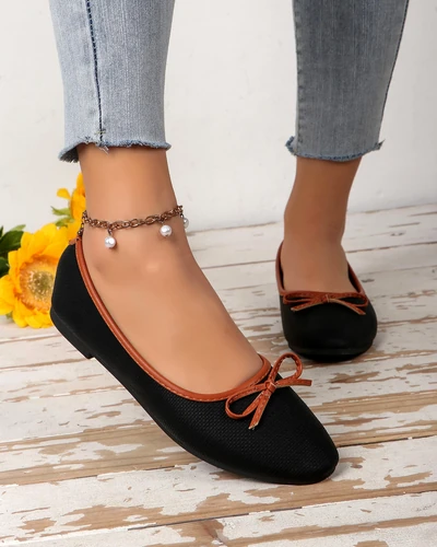 Royalfashion Női balettcipők csillámmal és masnival Aramie