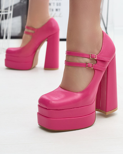 Fukszia női magas tűsarkú cipő Edisa - Lábbeli