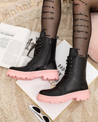 Royalfashion Eco bőr női bagger csizma Vederme