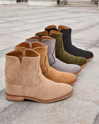 Royalfashion Cowboy-stílusú bokacsizma fedett talpon Blueston