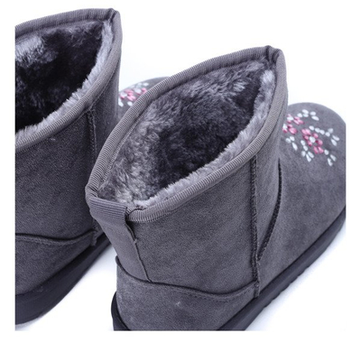 Szare śniegowce Valia - Obuwie