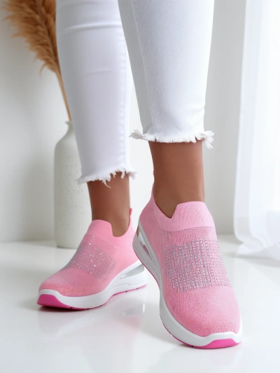 Royalfashion Slip-on női wedge sportcipő strasszkövekkel Qelavise