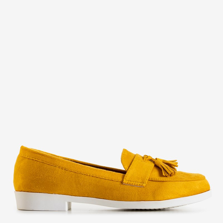 Mustár rojtos női cipők Atrugiel - Cipők