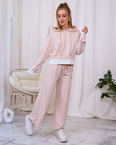 Royalfashion Női sportos-ruhás szett camel színben