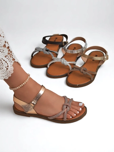 Royalfashion női szandál díszes cirkóniákkal Bella Shine
