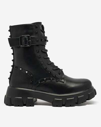 Royalfashion Női bagger csizma fekete színben Dzettey