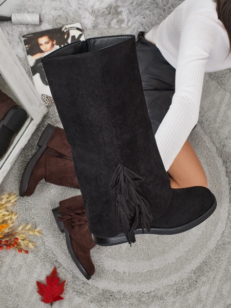 Női öko velúr csizma Ismara felsőrésszel