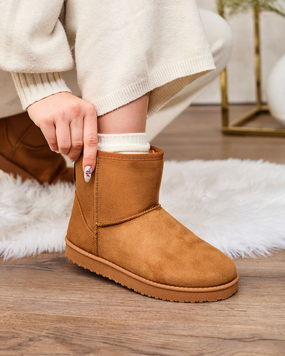Royalfashion Boots a'la női hócsizma camel színben Regodo