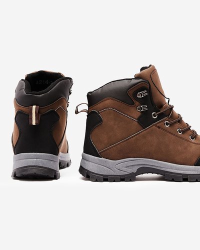 Royalfashion Sötétbarna férfi trapper Nokuki