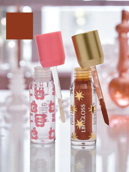 Csillámos és színtelen szájfény 2 az 1-ben Soft Blush