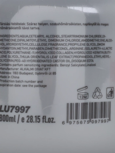 Luxelux Hajmaszk Törött Hajra 800 ml
