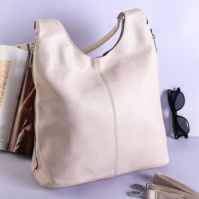 Bézs színű női ökobőr táska-Táskák