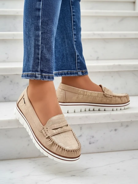 Royalfashion Női öko szarvasbőr mokaszin Bellisse