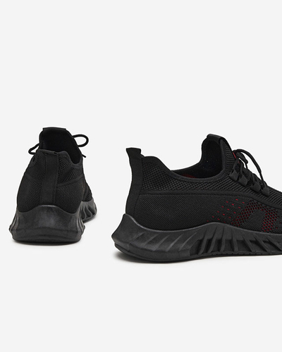 Fekete és piros férfi sportcipő Kertino - Lábbeli