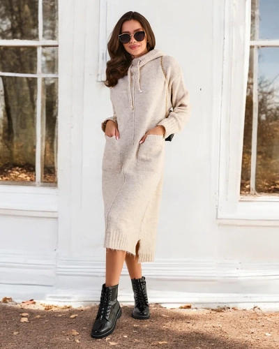 Királydivat Női hosszú pulóverruha