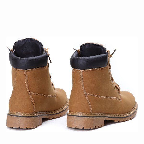 Ocieplane trapery w kolorze brązowym Martina - Obuwie