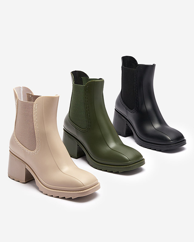 Sötétzöld női csizma Caldala- Footwear