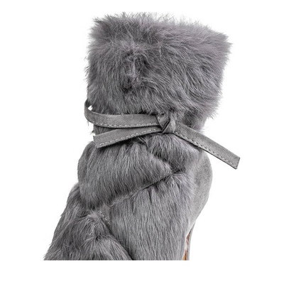 Szare botki na szpilce Pelage - Obuwie