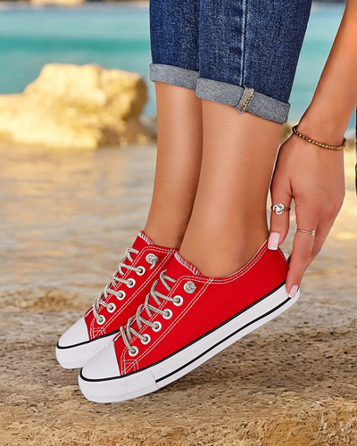 Royalfashion Női tornacipő díszes fűzővel Timi