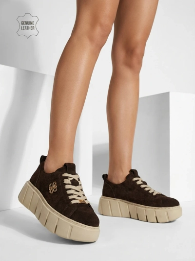 Renos sportos női sneakerek természetes bőrből