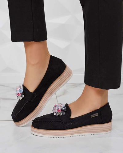 Royalfashion mokaszin színes kövekkel Restea