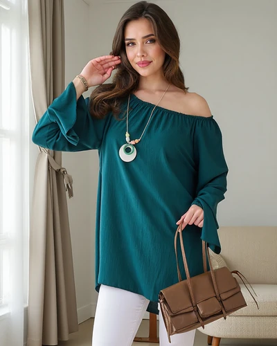 Royalfashion Női blúz a spanyol stílusban fodrokkal