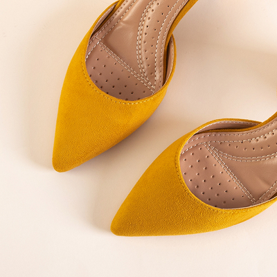 Női sárga szivattyúk Nadie - cipők