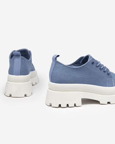 Női kék fűzős fűzős cipő Rozia - Lábbeli