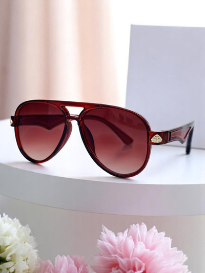 Royalfashion Napszemüveg díszített szárral Shadow Aviator