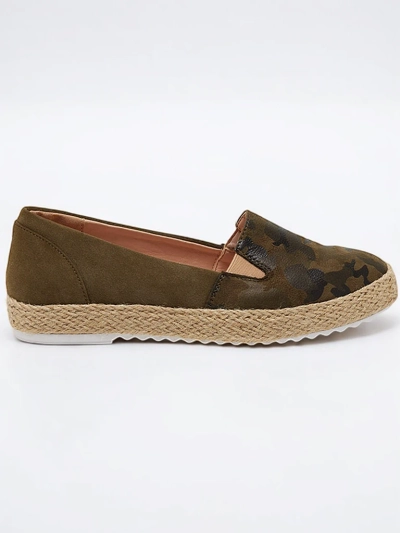 Női zöld espadrilles a Nuhente camo-ban - Lábbeli