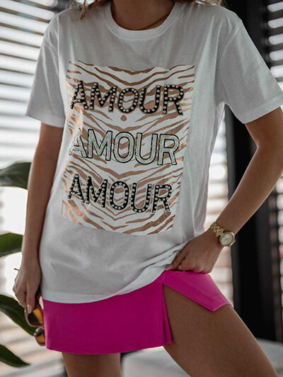 Royalfashion Női blúz dekoratív mintával