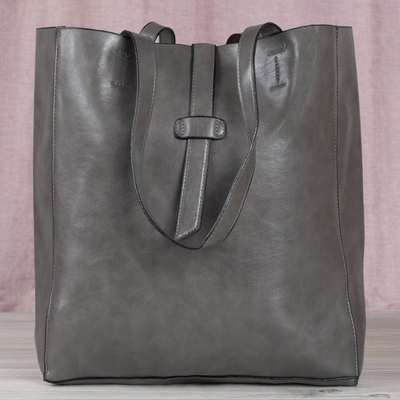 Szürke nagy válltáska nőknek - Kézitáskák