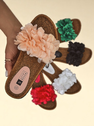 Royalfashion női papucs virágokkal Flora Soft