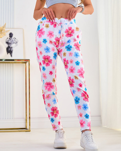 Royalfashion Női virágmintás szövetnadrág