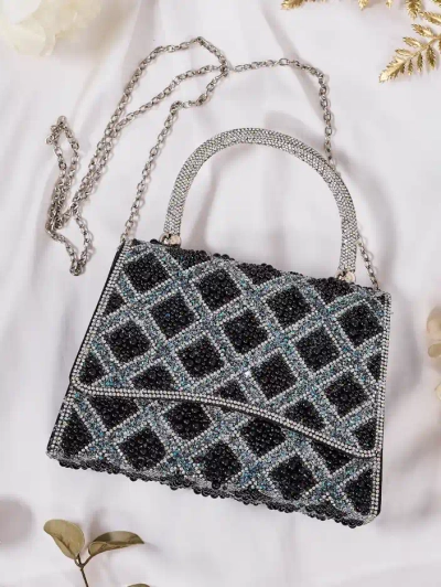 Royalfashion Kicsi női kézitáska cirkóniával és gyöngyökkel díszítve