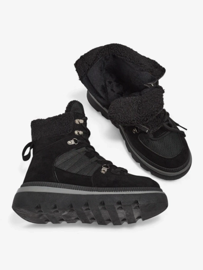 Aurora Női Bokacsizma Fekete Bőr Elegáns Őszre